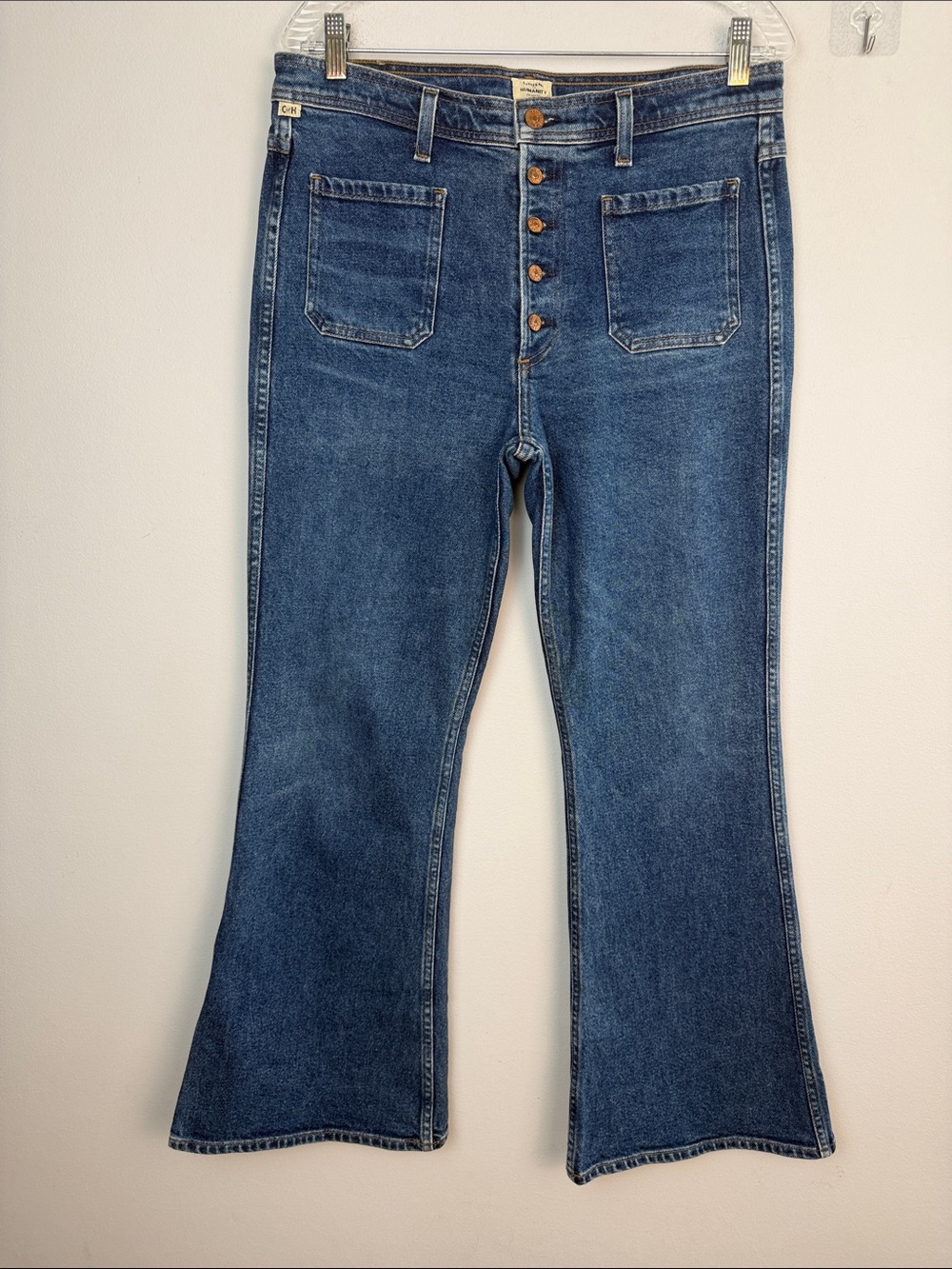 Citizen of Humanity Maisie Ultra High Rise Patch Pocket Flare Jeans Size 27 USA - Picture 2 of 16